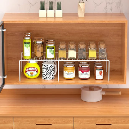 Redrubbit Cabinet Storage Shelf Rack, Expandable Metal Rustproof Kitchen - Image 5