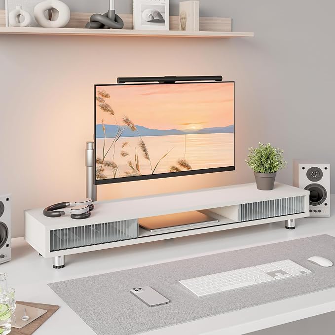 Fenge Dual Monitor Stand, 42.5inch Long Monitor Stands Riser - Image 3
