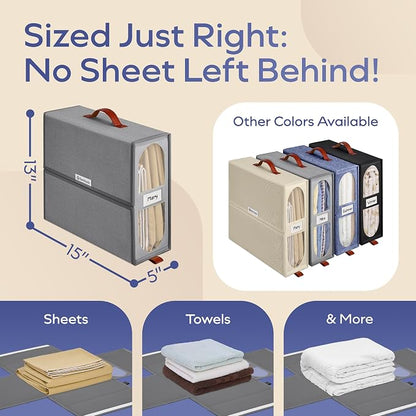8x Bed Sheet Organizer Storage Boxes - Image 4