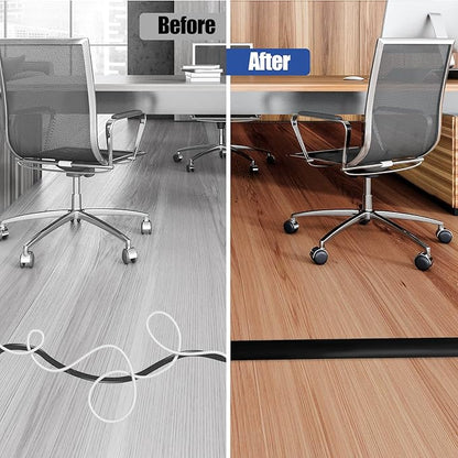 Floor Cord Cover Self Adhesive Cord Hider, 3.3FT Cable Management, Extension - Image 5