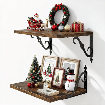 16 Inch Deep Floating Shelves for Wall, 12 Inch Deep Floating Shelf by FunMemories