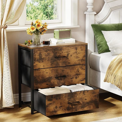 Nightstand, End Table, Bedside Table, Small Tall Dresser by MEMOBARCO
