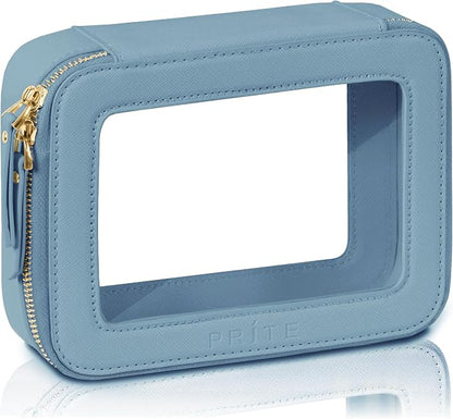 Prite Clear Makeup Bag Cosmetic Organizer Case Waterproof Travel Toiletry Bag by Prite