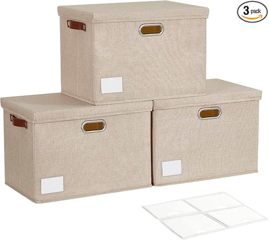 17" Large Collapsible Storage Bins by Roobyl