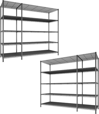 70.8H Wire Shelving Rack, 5Tier Metal Shelving Unit, 1400LBS Heavy Duty Storage by Romorgniz