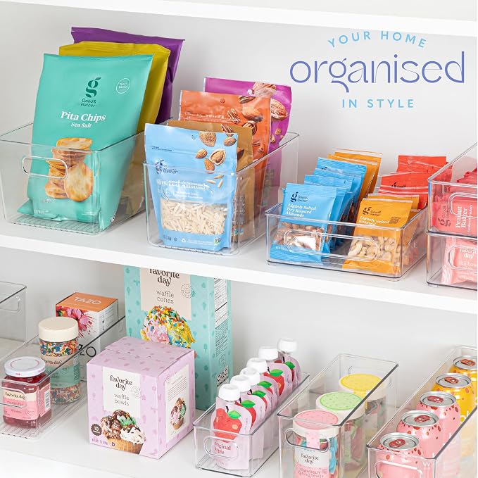 primebox Plastic Food Storage 8 Pack Clear Container Bin - Image 6