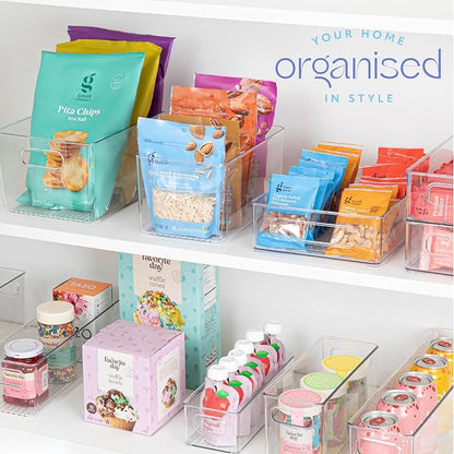 primebox Plastic Food Storage 8 Pack Clear Container Bin - Image 6