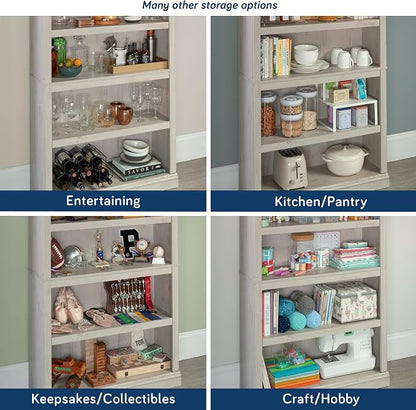 Sauder 5 Tier Book Shelf Wooden Bookcase Multipurpose Bookshelf - Image 6