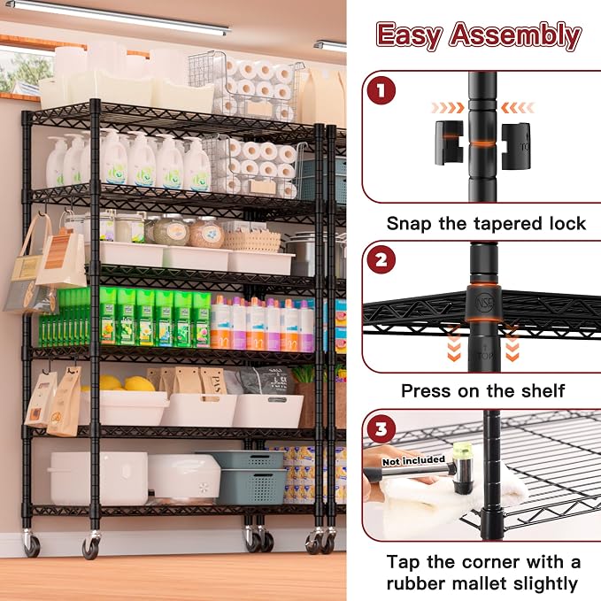 PrimeZone 6 Tier Wire Shelving - Image 4