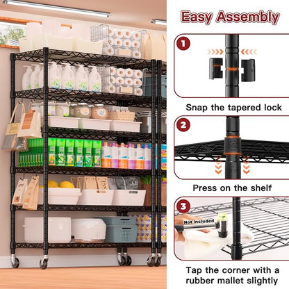 PrimeZone 6 Tier Wire Shelving - Image 5