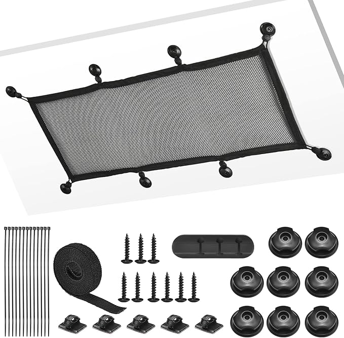 ZZM Privacy Mesh Cable Manager, Under Desk Wire Net, 26 x 10 Inches by ZZM