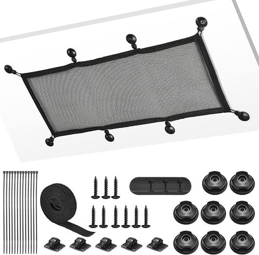 ZZM Privacy Mesh Cable Manager, Under Desk Wire Net, 26 x 10 Inches by ZZM