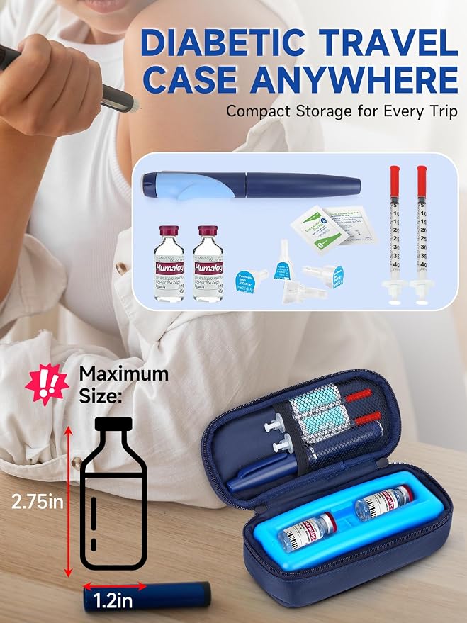 Insulin Vial Cooler Travel Case – Diabetic Travel Case TSA Approved, Medicine - Image 2