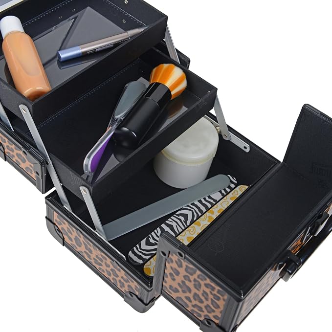 SHANY Chic Makeup Train Case Cosmetic Box Portable Makeup Case Cosmetics Beauty - Image 9
