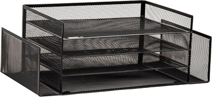 Mind Reader Desktop Organizer, File Storage, Paper Tray, Metal Mesh, 16.75"L x - Image 7