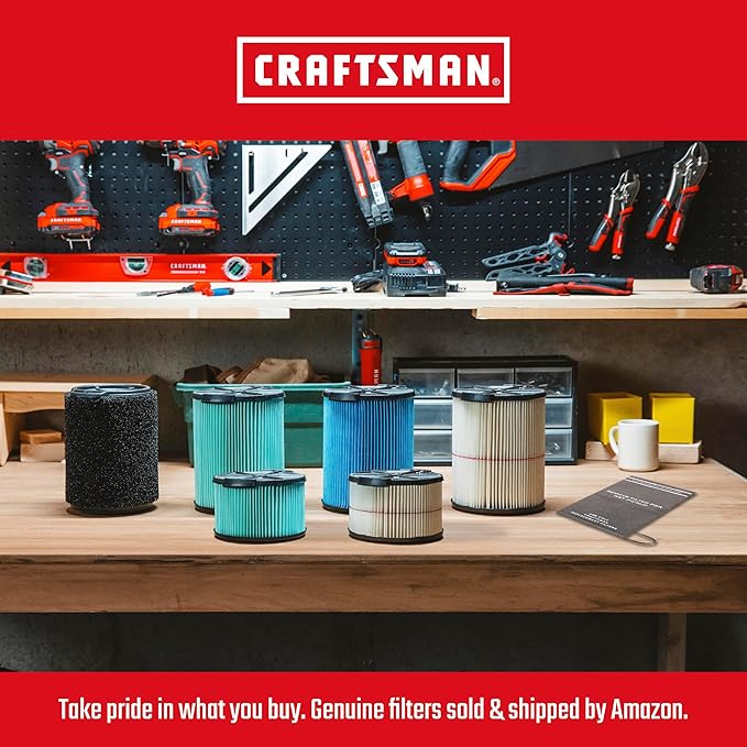 Craftsman CMXEVBE17584 6 Gallon 3.5 Peak HP Wet/Dry Vac, Portable Shop Vacuum - Image 5