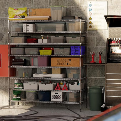 24" Deep x 72" Wide x 86" Height Wire Shelving Kit | 8-Tier | NSF Commercial - Image 6
