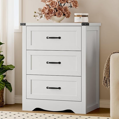 3-Drawer Dresser for Bedroom, Small Wooden Chest of Drawers - Image 8