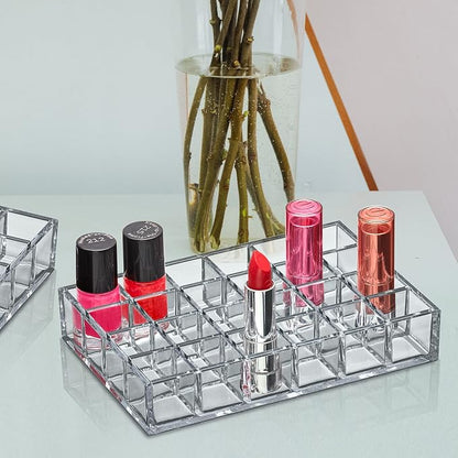 Amazing Abby - Allure - 2-Pack 24-Slot Acrylic Lipstick Organizer, Lipstick - Image 2