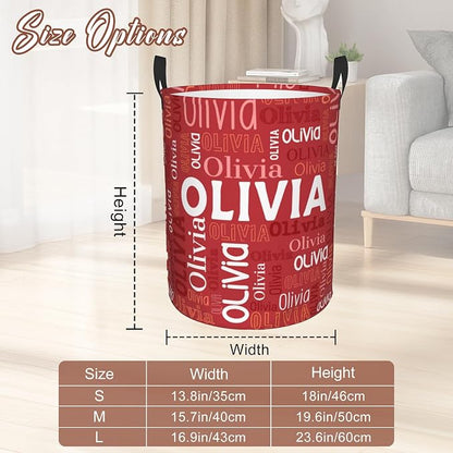 Custom Name Laundry Hamper, Personalized Laundry Basket - Image 3
