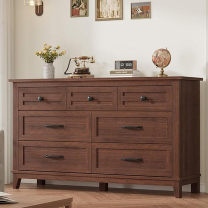 GarveeHome 7 Dresser for Bedroom, 54 in Wide Drawer Dresser by GarveeHome