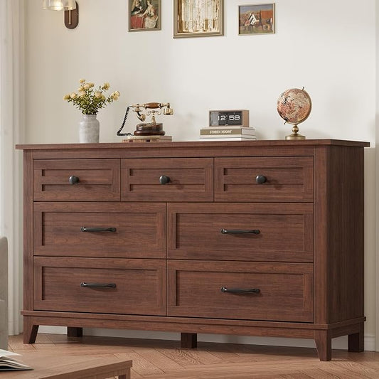 GarveeHome 7 Dresser for Bedroom, 54 in Wide Drawer Dresser by GarveeHome
