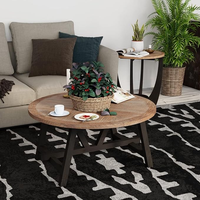 Rustic Farmhouse Coffee Table - Image 9