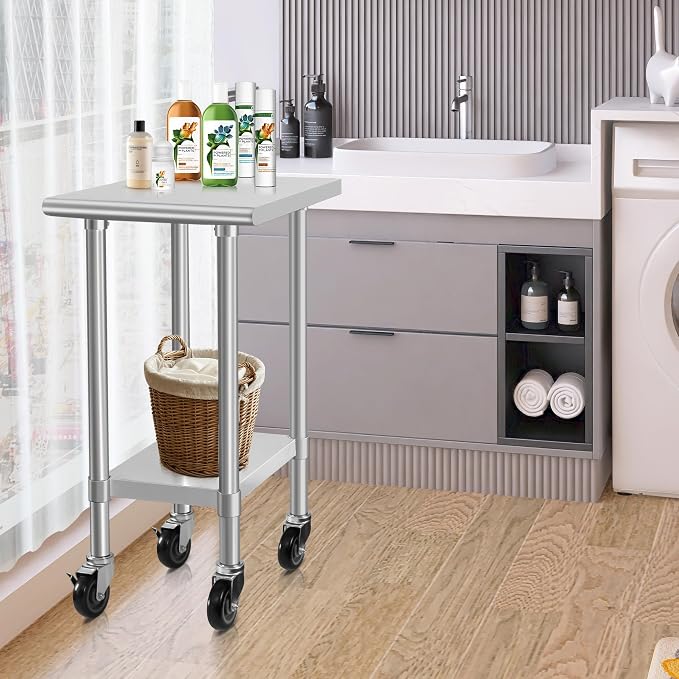 HARDURA Stainless Steel Commercial Table Prep & Work Table - Image 7