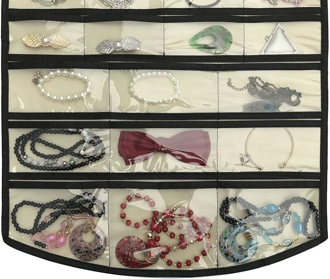BB Brotrade Hanging Jewelry Organizer, Accessories Organizer, 74 Pocket - Image 4