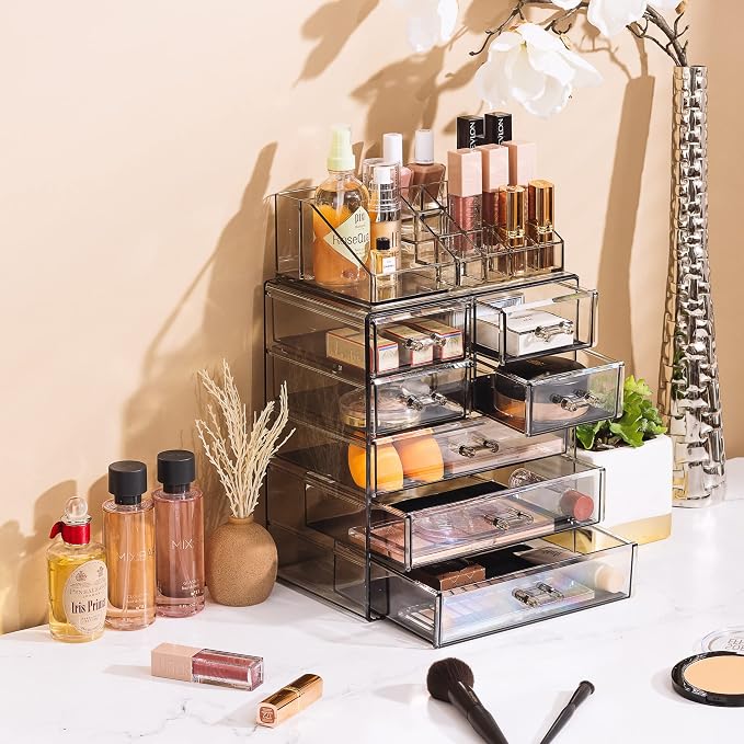 Sorbus Acrylic Makeup Organizer Set, 7-Drawer Vanity & Countertop Cosmetic - Image 5