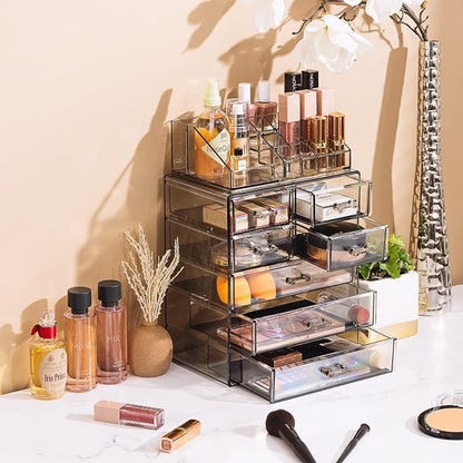 Sorbus Acrylic Makeup Organizer Set, 7-Drawer Vanity & Countertop Cosmetic - Image 5