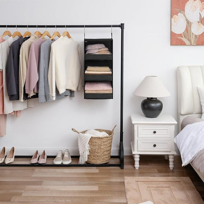 GRANNY SAYS 3-Shelf Hanging Closet Organizer, Collapsible Closet Hanging Shelves - Image 4