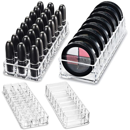 byAlegory Acrylic Lipstick & Acrylic Compact Makeup Organizer Set by BYALEGORY