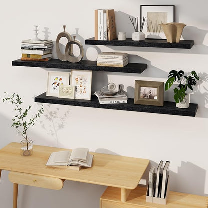 Fun Memories Deep Black Floating Shelves, 8 Inch Deep Floating Shelf - Image 6