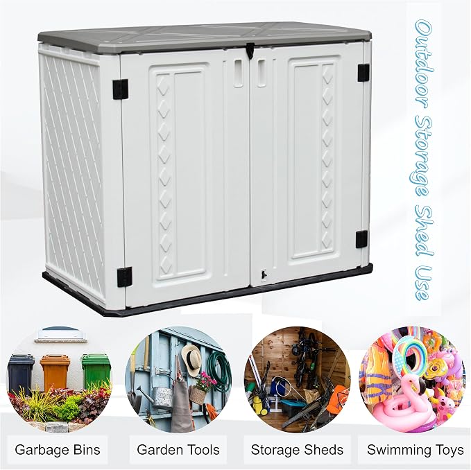 Sheds & Outdoor Storage, 34 Cu.ft Horizontal Storage Sheds Outdoor - Image 4
