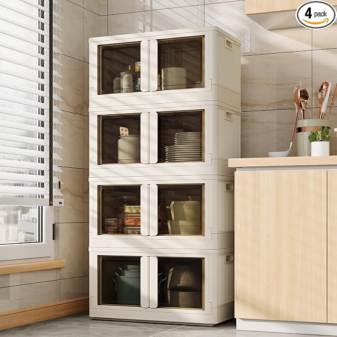 FLEXIMOUNTS 304 QT Stackable Storage Bins by FLEXIMOUNTS