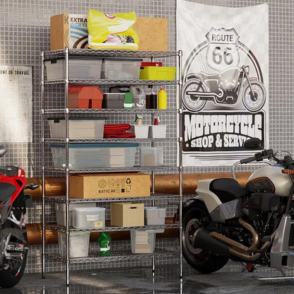 21" Deep x 42" Wide x 74" Height Wire Shelving Kit | 8-Tier | NSF Commercial - Image 7