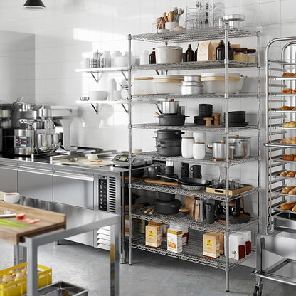 24" Deep x 42" Wide x 86" Height Wire Shelving Kit | 8-Tier | NSF Commercial - Image 4