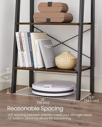 VASAGLE Ladder Shelf, 4-Tier Bookshelf, Storage Rack, Bookcase - Image 8