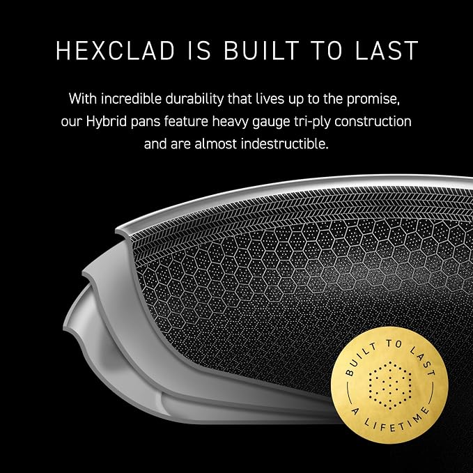 HexClad Hybrid Nonstick 10-Quart Stockpot - Image 5