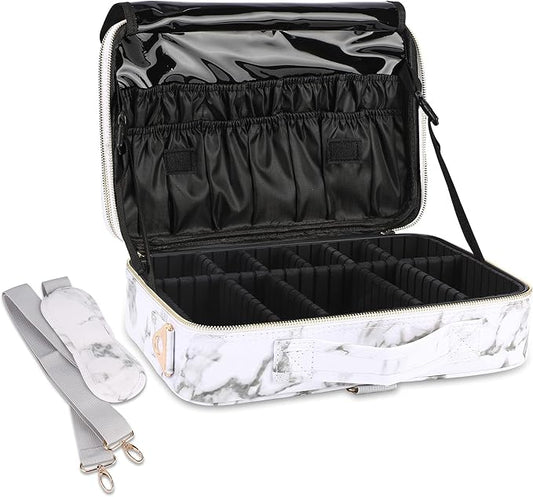 JOURMON Travel Makeup Train Case, Large Capacity Cosmetic Bags by JOURMON