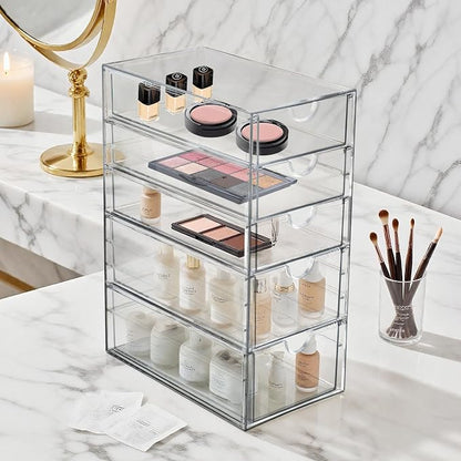 Prsildan Acrylic Drawer Makeup Organizer - Image 2