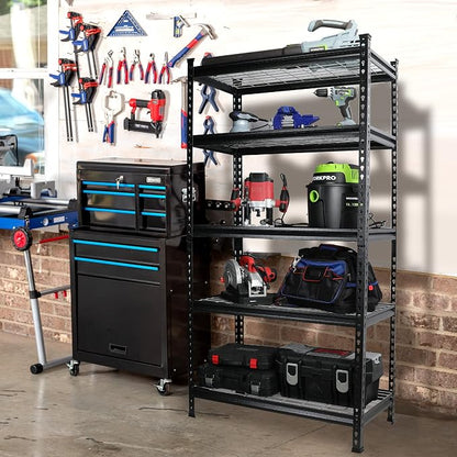 WORKPRO 5-Tier Metal Garage Shelving Unit, 36”W x 18”D x 72”H Storage Shelves - Image 8