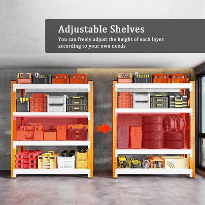 4000LBS Garage Shelving 48" W Garage Shelving Heavy Duty 4-Tier Metal Storage - Image 5