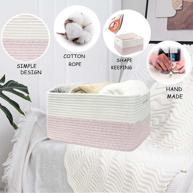 COMFY-HOMI 2 pcs Large Storage Baskets - Image 7
