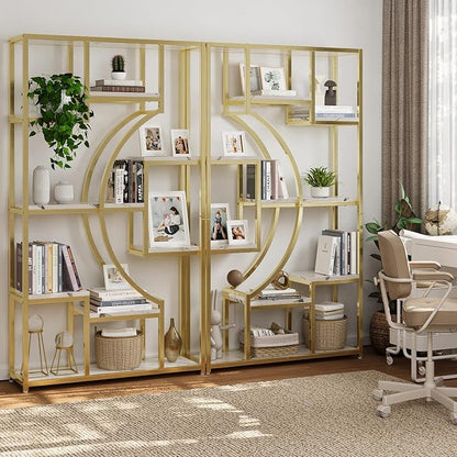 Modern Book Shelf, 70.8 Inch Tall Etagere Bookcase, Bookcases/Bookshelf by WelcometoHolliWill