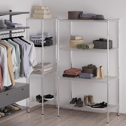 24" Deep x 42" Wide x 74" Height Wire Shelving Kit | 4-Tier | NSF Commercial - Image 5