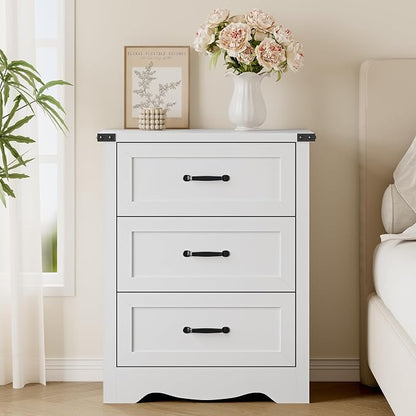 3-Drawer Dresser for Bedroom, Small Wooden Chest of Drawers - Image 3