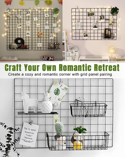 3 Pack Wall Basket, Hanging Wire Basket - Image 5