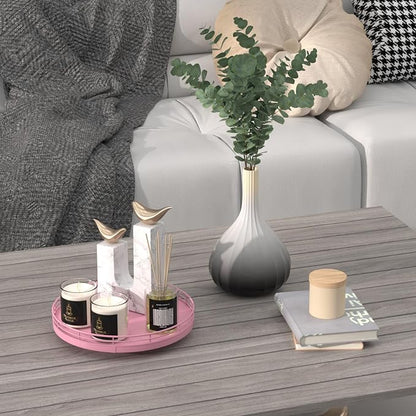 9" Oak Wood Decorative Tray for Home Decor, Tray for Coffee Table Decor Perfume - Image 4